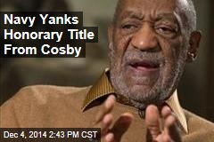 Navy Yanks Honorary Title From Cosby