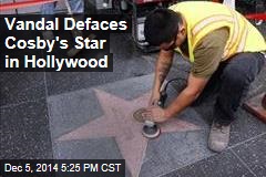 Vandal Defaces Cosby's Star in Hollywood