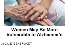 Women May Be More Vulnerable to Alzheimer's