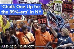 'Chalk One Up for the 99%ers' in NY