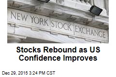 Stocks Rebound as US Confidence Improves