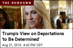 Trump 's View on Deportations 'to Be Determined'